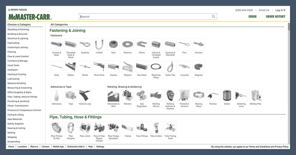 McMaster-Carr-Homepage