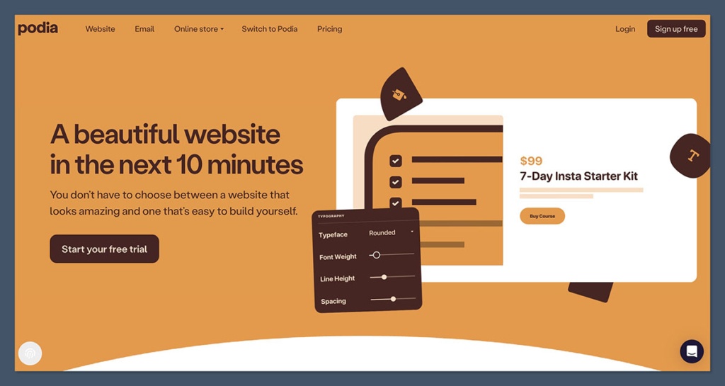 Podia Website Builder