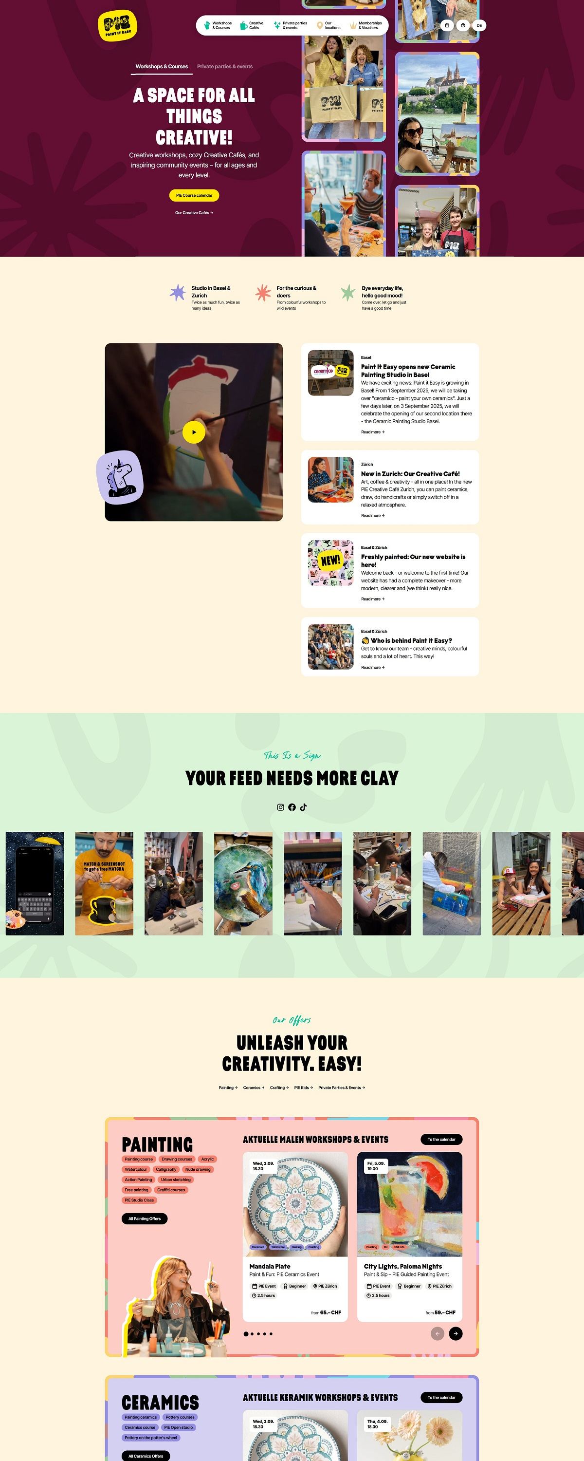 eCommerce website: Paint It Easy